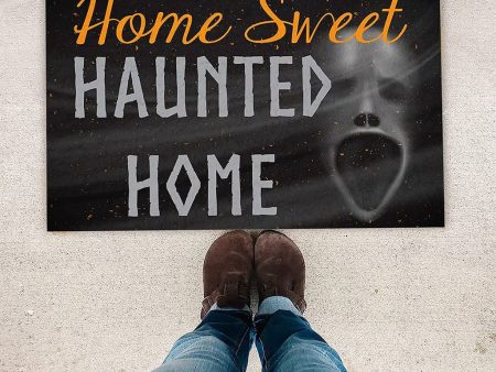 Large Home Sweet Haunted Home, Halloween Doormat, 24  x36  Hot on Sale