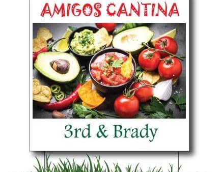 2 x2  Mexican Restaurant Yard Sign Hot on Sale