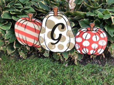 Custom Initial Pumpkin Yard Signs For Cheap