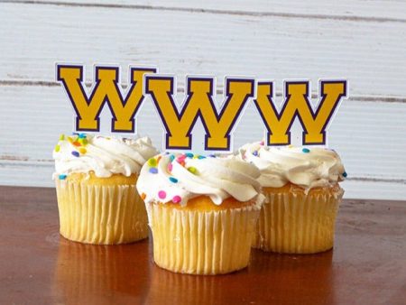 Western Illinois University Cupcake Toppers, Officially Licensed For Cheap