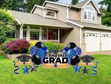 Congrats Grad Graduation Flash Yard Cards 11 pc set Hot on Sale