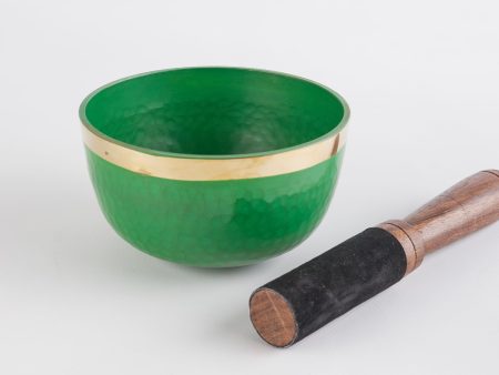 Deep Green Tibetan Mantra Singing Bowl Online