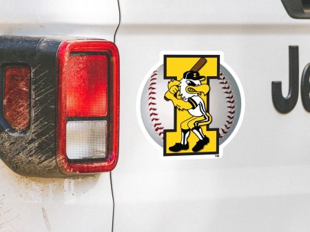 11.5  Iowa Hawkeye Herky Baseball Car Magnet Supply