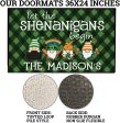 Custom Let the Shenanigans Begin Doormat Discount