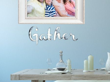 Hand Painted Gather Wall Word Sale