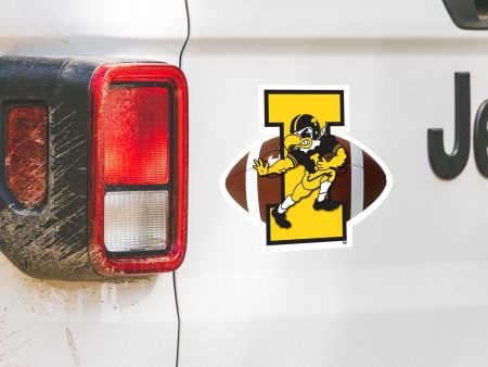 11.5  Iowa Hawkeye Herky Football Car Magnet Fashion