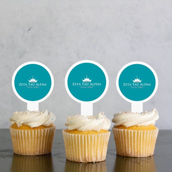 Zeta Tau Alpha Cupcake Toppers Online