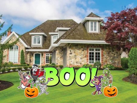 BOO! Halloween Characters Halloween Yard Card Decoration 11 pc Set Online Hot Sale