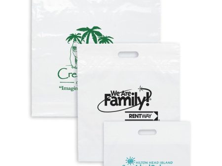 White Die Cut Plastic Bags Online Hot Sale