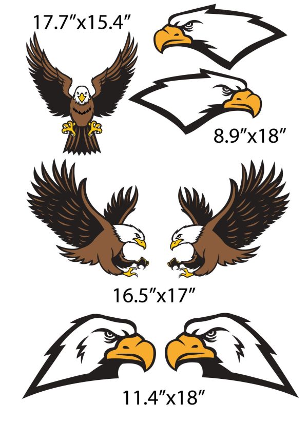 Eagle Mascot Yard Sign Accessory Set Online Hot Sale