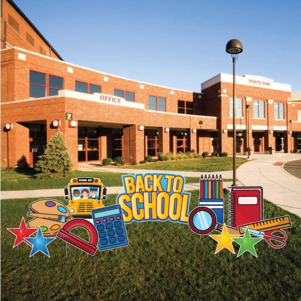 Back to School Yard Card Decoration 13 pcs Online now