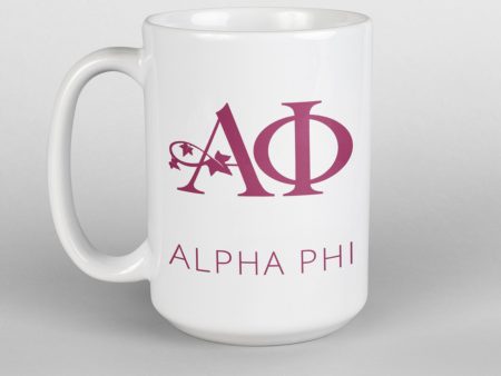 Alpha Phi Coffee Mug 15oz Online Sale