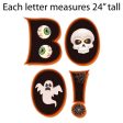 BOO! Pumpkins & Ghosts Halloween Yard Card Decoration 12 pc Set Supply