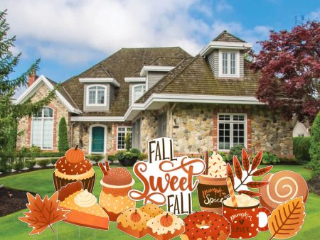 Fall Sweet Fall Yard Card | 12 pc Set Online Sale