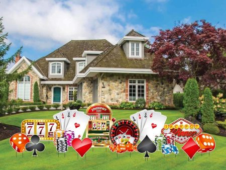 Casino Themed Yard Card Accessories For Cheap