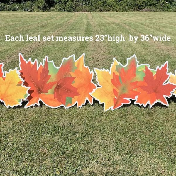 Fall Leaves Yard Card Fillers Set of 4 Sale