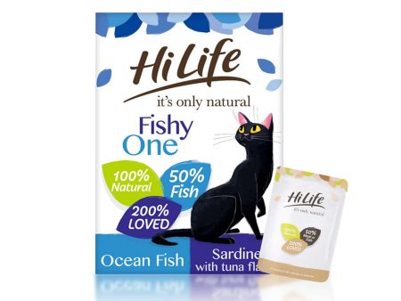 HiLife It s Only Natural The Fishy One In Jelly Wet Cat Food Pouches (32 x 70g) Online Hot Sale