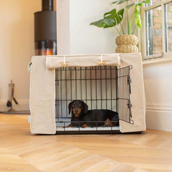 Dog Crate Cover In Savanna Oatmeal by Lords & Labradors Discount