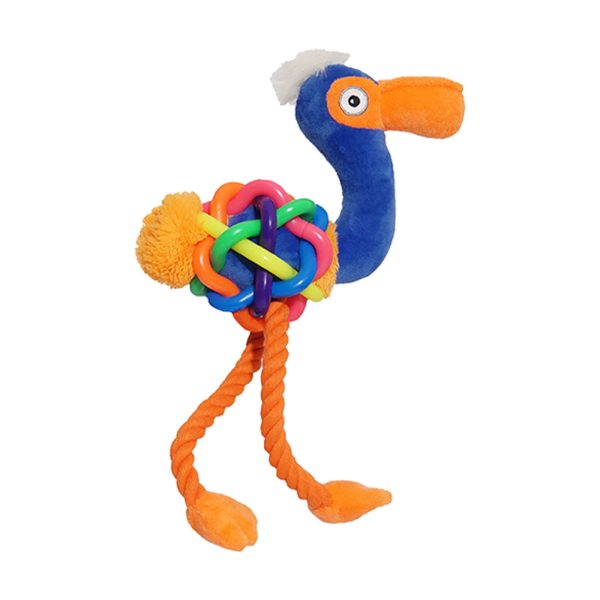 Rosewood Tough Multi Texture Flamingo Dog Toy Cheap