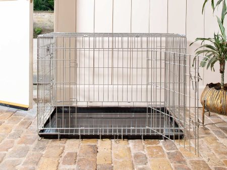 Heavy Duty Deluxe Dog Crate in Silver by Lords & Labradors Sale