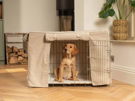 Dog Crate Cover in Natural Herringbone Tweed by Lords & Labradors Cheap