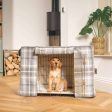 Dog Crate Cover in Balmoral Dove Grey Tweed by Lords & Labradors Supply