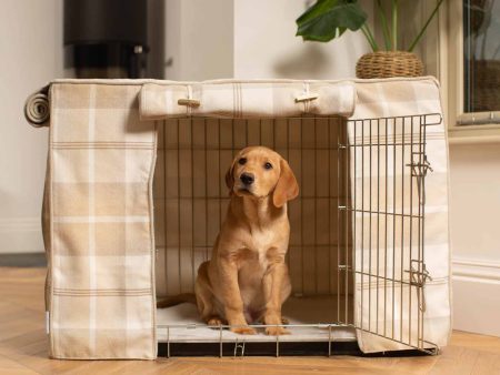 Dog Crate Cover in Balmoral Natural Tweed by Lords & Labradors For Discount