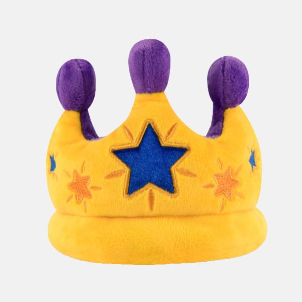 P.L.A.Y. Party Time Canine Crown Toy Plush Dog Toy Online Hot Sale