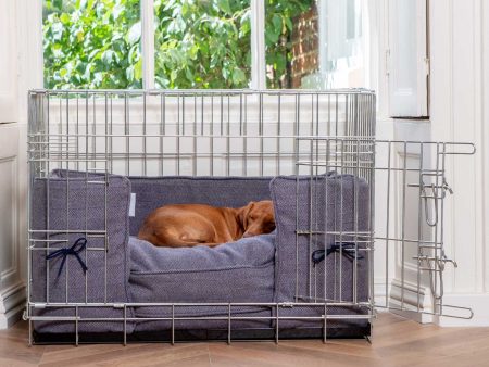 Dog Crate Bumper in Oxford Herringbone Tweed by Lords & Labradors Online Sale