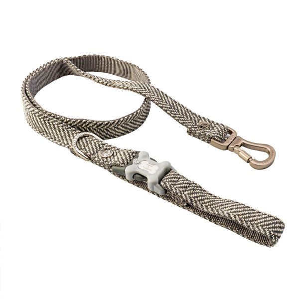 Hugo & Hudson Grey Herringbone Lead on Sale