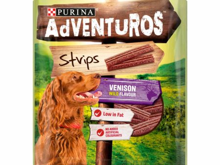 Purina ADVENTUROS Dog Treat Venison Wild Flavour Strips 90G Online Sale