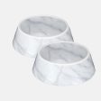 Carrara Marble Pet Bowl on Sale