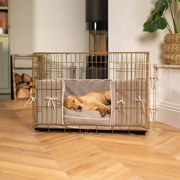 Dog Crate Bumper in Savanna Stone by Lords & Labradors Online Sale