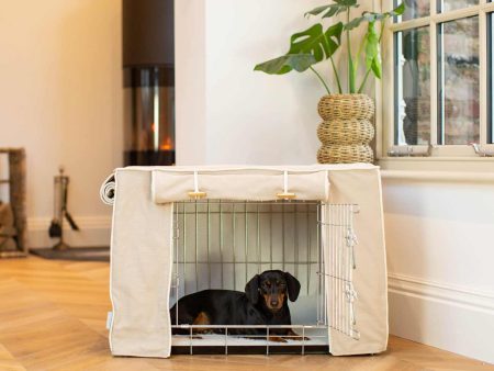 Dog Crate Cover In Savanna Oatmeal by Lords & Labradors Discount