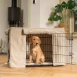 Dog Crate Cover in Natural Herringbone Tweed by Lords & Labradors Cheap