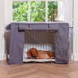 Dog Crate Cover in Oxford Herringbone Tweed by Lords & Labradors Discount