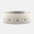 Medallion Natural Paw Print Pet Bowl Hot on Sale