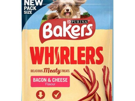 Bakers Whirlers Bacon and Cheese Dog Treats 130g Hot on Sale