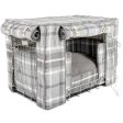 Dog Crate Set In Balmoral Dove Grey Tweed by Lords & Labradors For Cheap