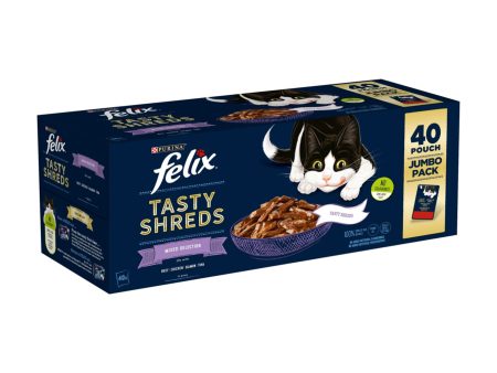 Felix Tasty Shreds Mixed Selection (40 x 80g) Online Sale