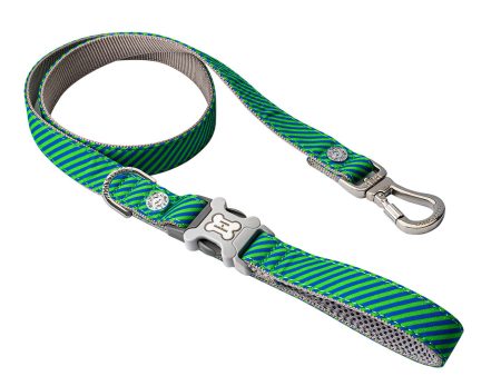 Hugo & Hudson Navy & Green Stripe Lead Discount