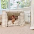 Dog Crate Set In Balmoral Natural Tweed by Lords & Labradors Cheap