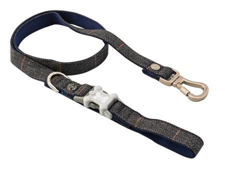 Hugo & Hudson Grey Checked Herringbone Lead Fashion