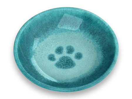 Paw Print Cat Saucer For Cheap